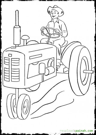 John Deere Combine Printable Coloring Pages