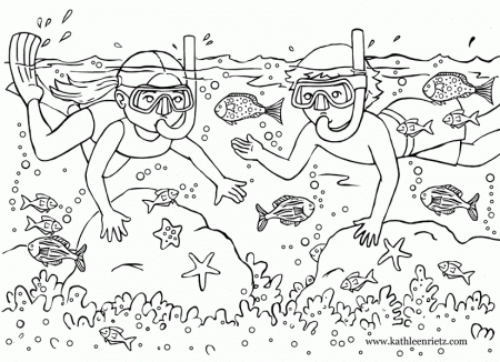 Coloring Sheet For Summer - Coloring
