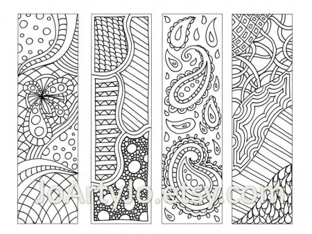 Adult Coloring Pages Free Printable Bookmarks, Displaying (18 ...
