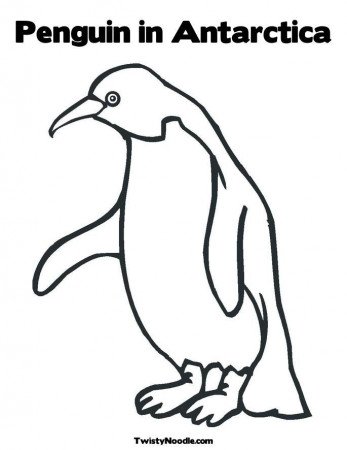 Antarctica Penguin Coloring Page - Coloring Pages For All Ages