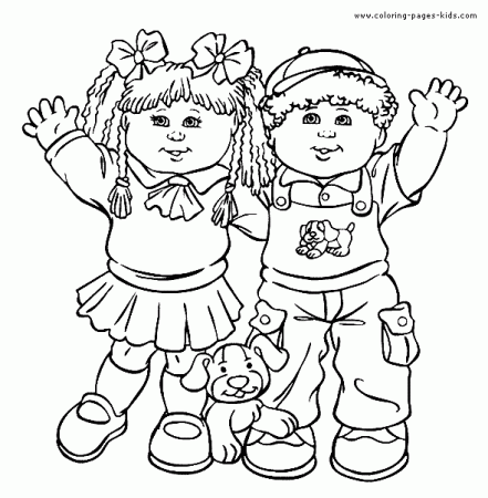 Cabbage Patch Kids - Coloring Pages for Kids and for Adults