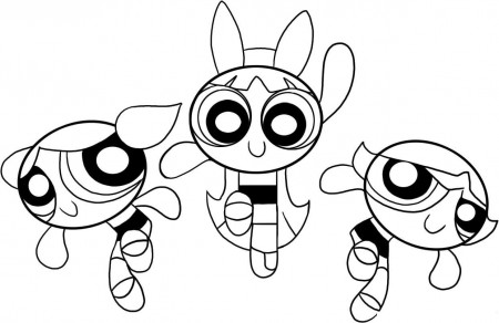 Powerpuff Cartoon Girl Coloring Pages | Cartoon Coloring pages of ...