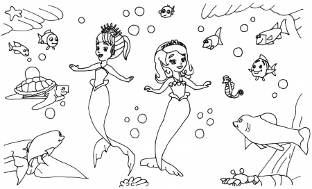 Sofia The First Coloring Pages: Sofia Coloring Page with Oona
