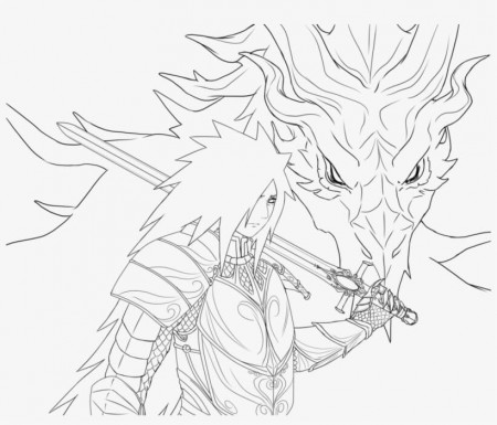 madara knight Coloring Page - Anime Coloring Pages