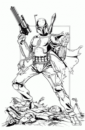 boba fett coloring page - High Quality Coloring Pages