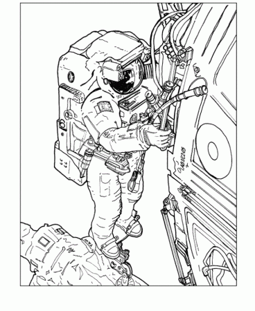 Astronaut Coloring Page - Pics about space