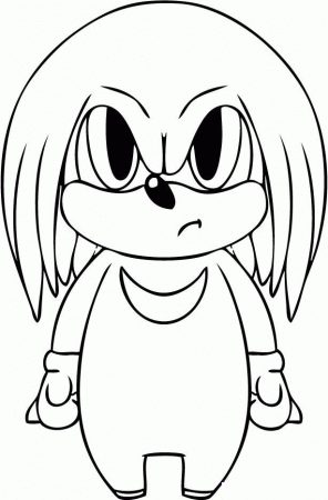 Knuckles - Coloring Pages for Kids and for Adults