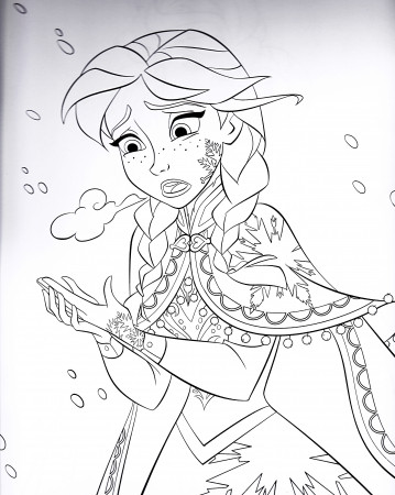 Walt disney Coloring Pages - Princess Anna - personajes de ...
