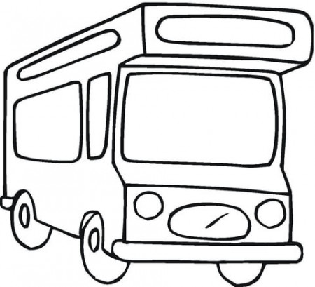 Camper Van coloring page | Free Printable Coloring Pages