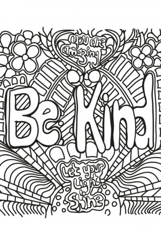 Coloring Book : Adult Coloring Page Quotes Collection Pages ...