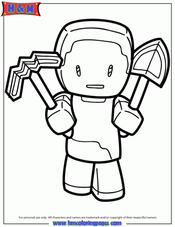 Minecraft Skin Coloring Pages - Coloring Pages
