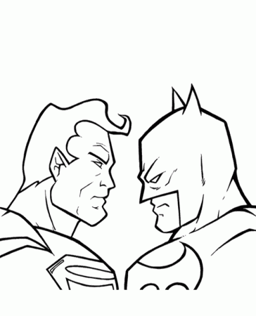 Batman Vs Superman Coloring Pages Printable