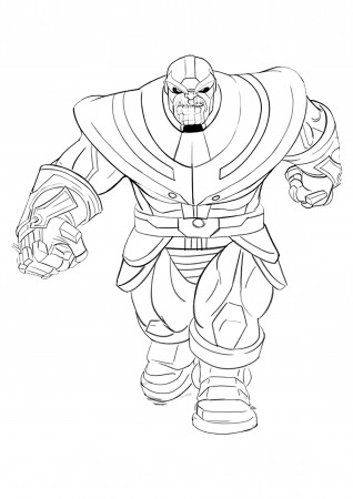 Thanos - Thanos Kids Coloring Pages