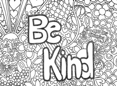 Be Kind Coloring Pages Awesome Be Kind Word Coloring Pages ...