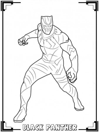 Free Printable Black Panther Coloring Pages | Avengers coloring pages,  Avengers coloring, Marvel coloring