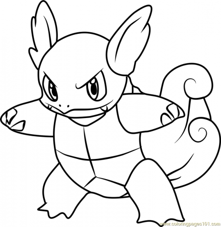 Wartortle Pokemon Coloring Page - Free Pokémon Coloring Pages ...