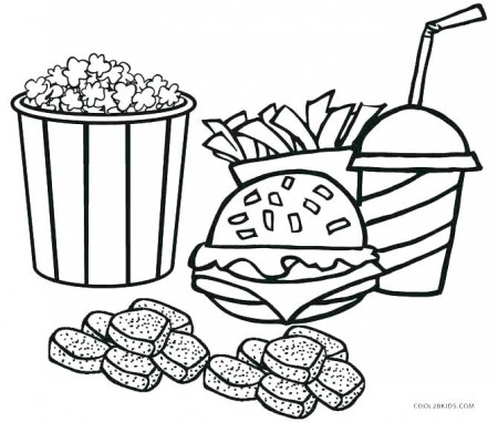 Kids Coloring Pages Restaurant