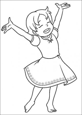 Heidi Coloring Pages 2 (With images) | Coloring pages, Coloring ...