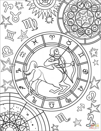 coloring pages : Mandala Coloring Pages Free Printable Elegant Sagittarius Zodiac  Sign Coloring Page Mandala Coloring Pages Free Printable ~ peak