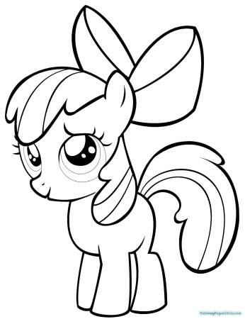 My Little Pony Apple Bloom Coloring Pages