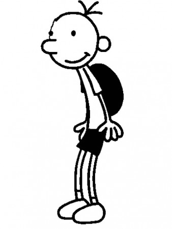 Wimpy Kid Coloring Page - Free Printable Coloring Pages for Kids