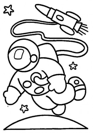 preschool astronaut coloring page - Clip Art Library