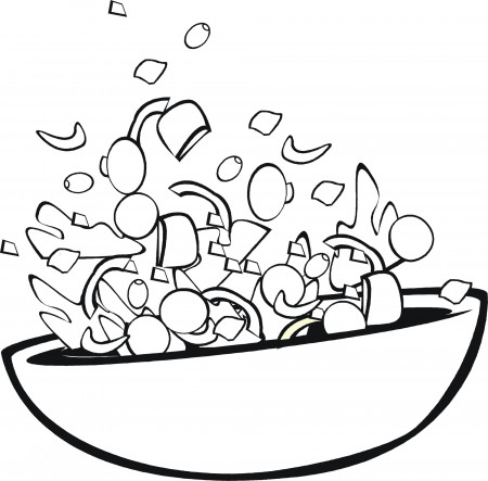 excellent image of food coloring pages cute doodle art