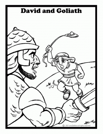 Document David And Goliath Fight Coloring Page Free Printable ...
