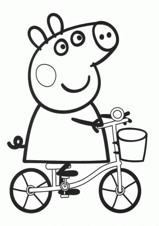 Cartoon ~ Printable Peppa Pig Christmas Coloring Pages ~ Coloring Tone