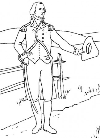 George Washington was from a Wealthy Farmer Family Coloring Page ...