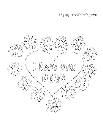 I love you mom coloring pages to download and print for free