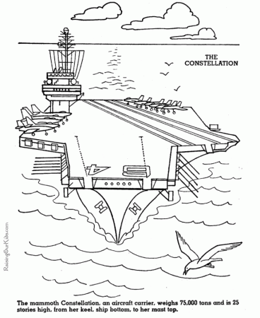Aircraft carrier to color