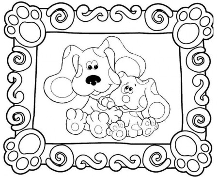 Free Printable Blues Clues Coloring Pages For Kids