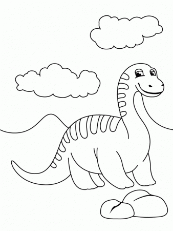 Coloring book Dino baby for iPad | educational printables