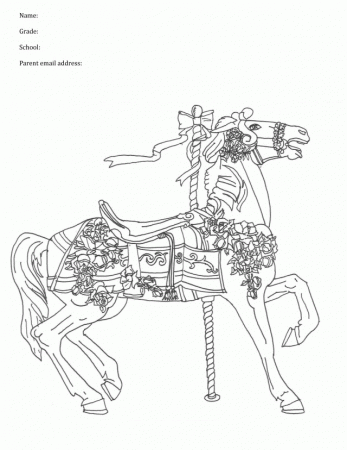 Design A Carousel Horse Act Out 234559 Carousel Horse Coloring Page