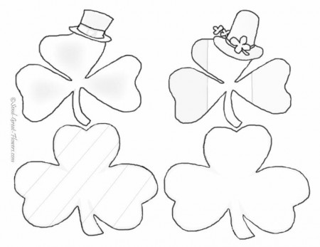Printable Shamrock Coloring Pages