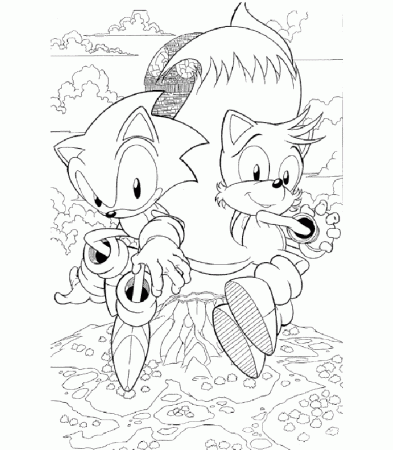 Coloring pages Sonic 1 - Sonic Coloring Pages