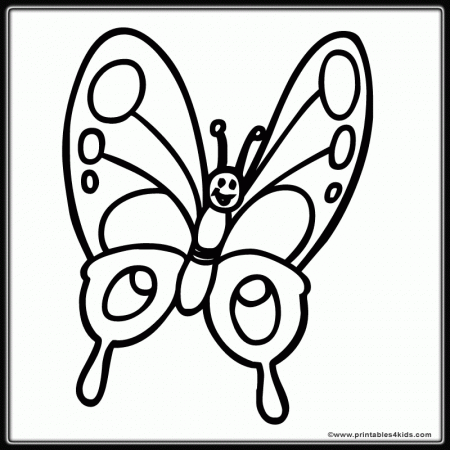 Butterfly Coloring Page 8 : Printables for Kids – free word search 