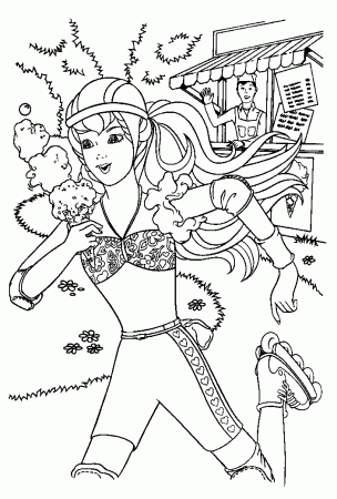 Download Barbie Coloring Pages Free Download (5507) Full Size 