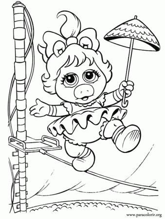 Muppet Babies - Miss Piggy coloring page
