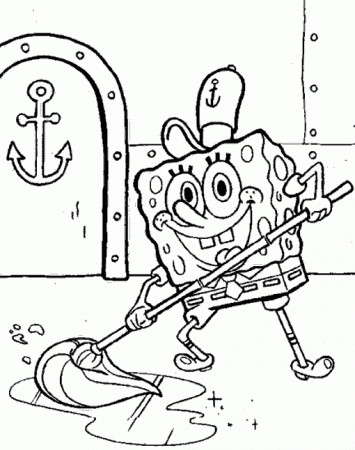 Mop coloring pages