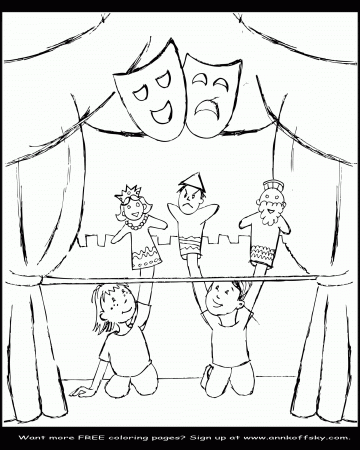 easy puppet show drawing - Clip Art Library