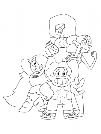 Steven Universe Garnet Pearl Coloring Pages - Coloring Cool