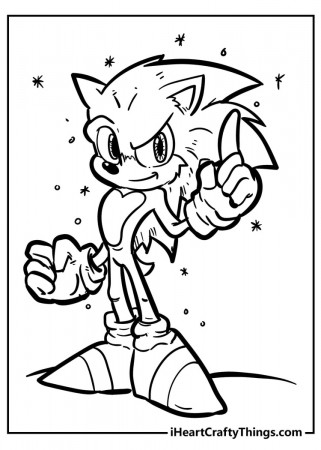 Sonic The Hedgehog Coloring Pages - 100% Free (2022)