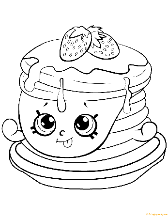 Berry Sweet Pancakes Shopkins Season 6 Coloring Pages - Shopkins Coloring  Pages - Coloring Pages For Kids And Adults