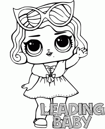 A free LOL Surprise coloring page for girls