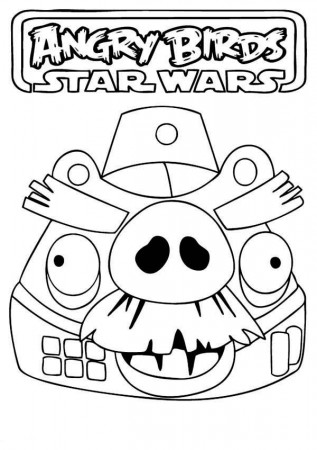 Drawing Angry Birds Star Wars Coloring Pages : Batch Coloring