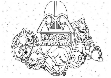 Kids-n-fun.com | 7 coloring pages of Angry Birds Star Wars