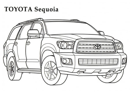 TOYOTA Coloring pages 7 / TOYOTA / Kids printables coloring pages