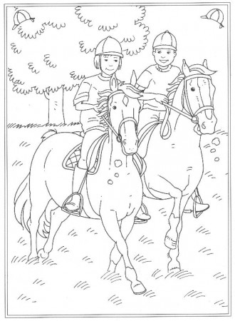 Kids-n-fun.com | 24 coloring pages of At the stables